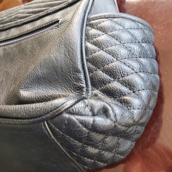 Retired Vera Wang Teal Pearl Forest Quilted Bag Purse Good Condition - Picture 4 of 13